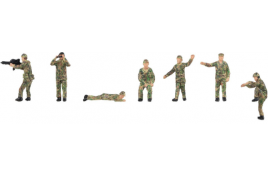  Soldiers in training (6) Figure set HO/OO Gauge